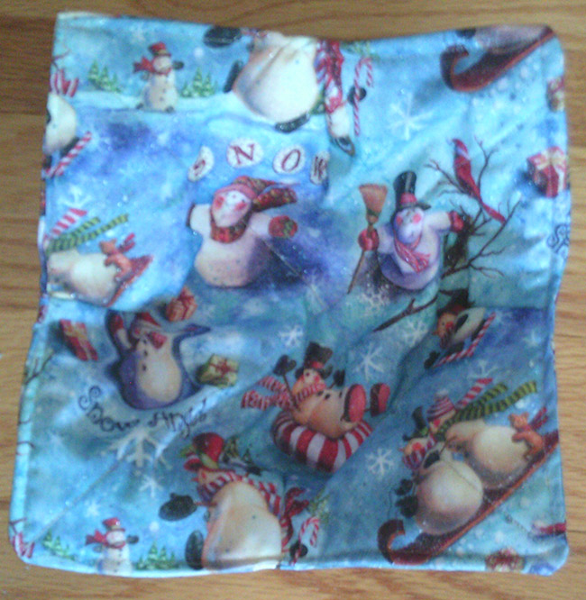 snow people bowl cozy